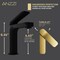 Anzzi 1-Handle Bathroom Faucet in Matte Black and Brushed Gold L-AZ900MB-BG - alternate 4